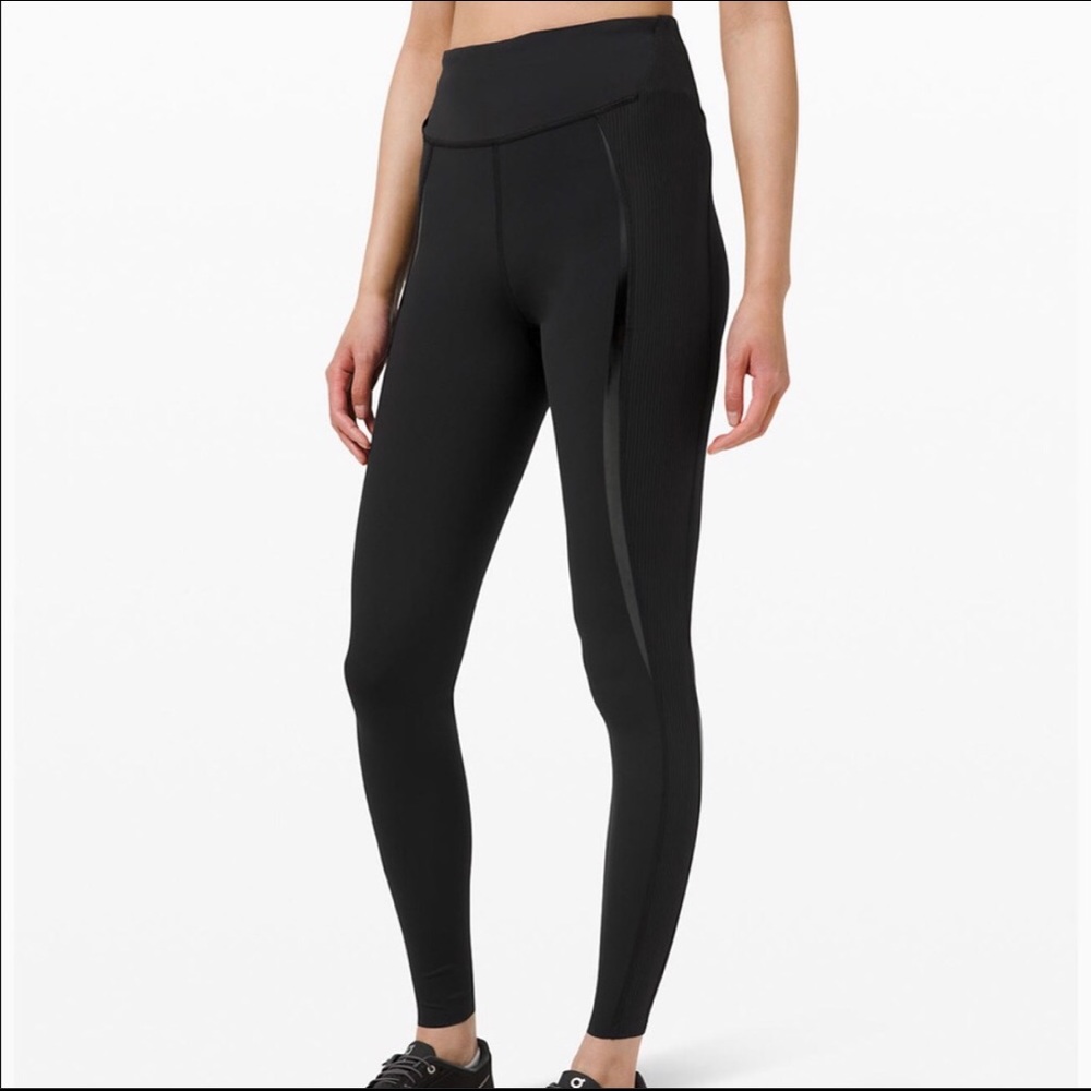 Lululemon Gloss Trim Run HR Tight 28” NWT
